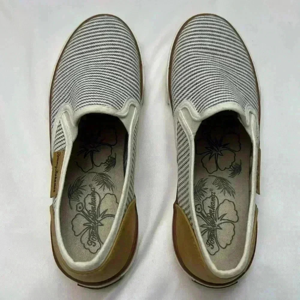 Tommy Bahama- Women’s Striped Slip-on Sneakers- 6.5 - Picture 4 of 9
